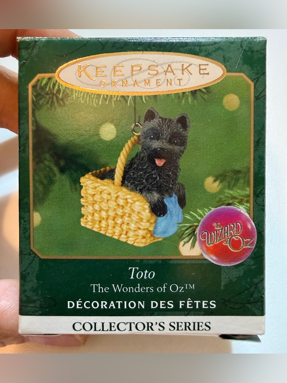 Vtg 2001 Hallmark Keepsake Miniature Ornament "Toto" The Wonders of Oz Series #3